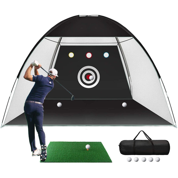 BOMBCY Golf Practice Net, 10X7ft Golf Hitting Training Aids Nets With